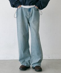 ストレートデニムパンツ