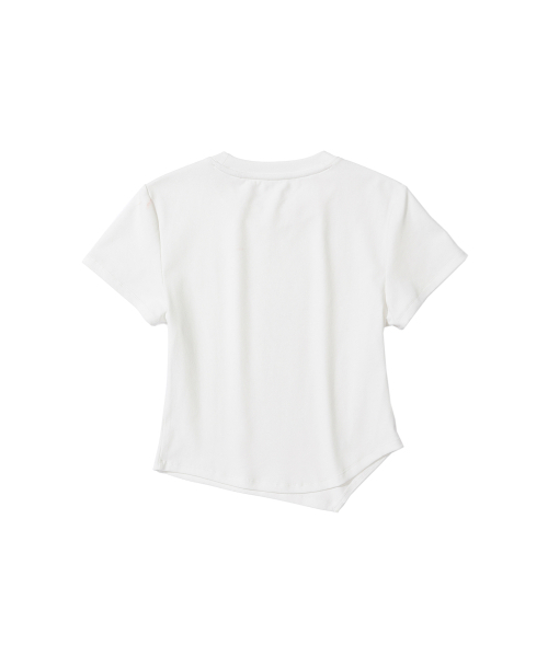 SECONDMONO（セカンドモノローグ）の「W. Oblique Slim Fit Short Sleeve T-Shirt [WHITE]_SEWTS005WHITE（Tシャツ/カットソー・レディース・その他・FREE）」の6枚目の写真