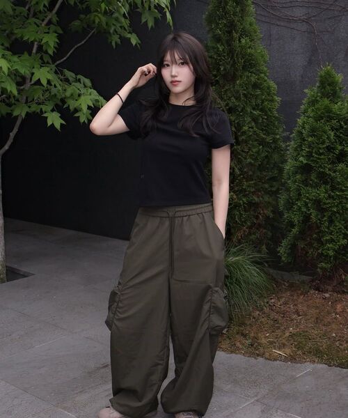 SECONDMONO（セカンドモノローグ）の「W. Oblique Slim Fit Short Sleeve T-Shirt [WHITE]_SEWTS005WHITE（Tシャツ/カットソー・レディース・その他・FREE）」の9枚目の写真