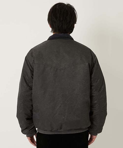 HOLLYWOOD RANCH MARKET(ハリウッドランチマーケット)の「ナイロン ウエスタン キルトジャケット(ブルゾン・メンズ・ブラック/ダークオリーブ・XL/L/M/S)」の5枚目の写真