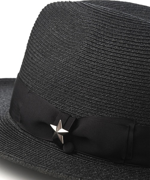 schott(ショット)の「Schott-One Ster Raffia Hat(ハット・メンズ・ブラック・FREE)」の6枚目の写真