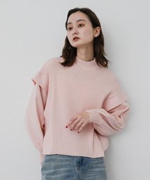 ストレッチショルダータックセーター