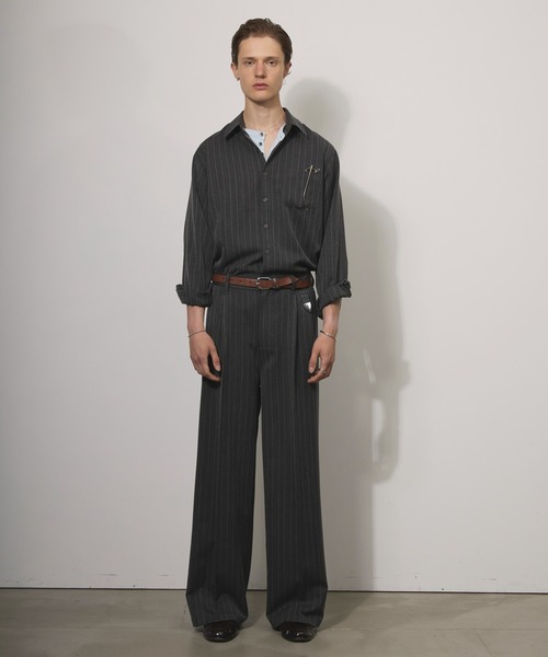 Adoon plain(アドーンプレーン)の「ASSORTED BASIC LONG SLEEVE SHIRT / アソートベーシックロングスリーブシャツ(シャツ/ブラウス・メンズ・チャコールグレー/ブラック/ベージュ・MEDIUM/LARGE)」の4枚目の写真