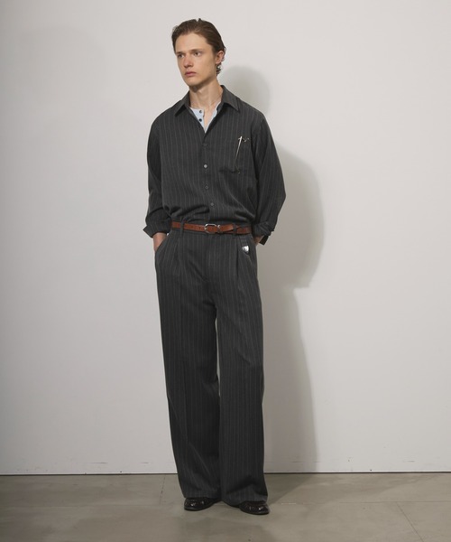 Adoon plain(アドーンプレーン)の「ASSORTED BASIC LONG SLEEVE SHIRT / アソートベーシックロングスリーブシャツ(シャツ/ブラウス・メンズ・チャコールグレー/ブラック/ベージュ・MEDIUM/LARGE)」の5枚目の写真