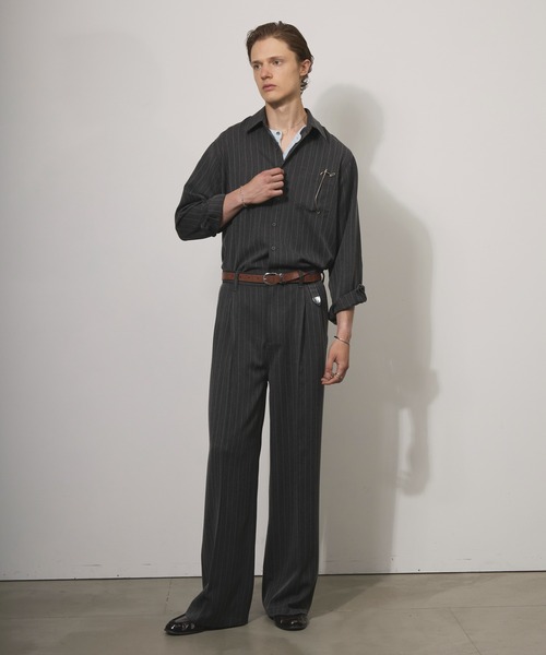 Adoon plain(アドーンプレーン)の「ASSORTED BASIC LONG SLEEVE SHIRT / アソートベーシックロングスリーブシャツ(シャツ/ブラウス・メンズ・チャコールグレー/ブラック/ベージュ・MEDIUM/LARGE)」の6枚目の写真