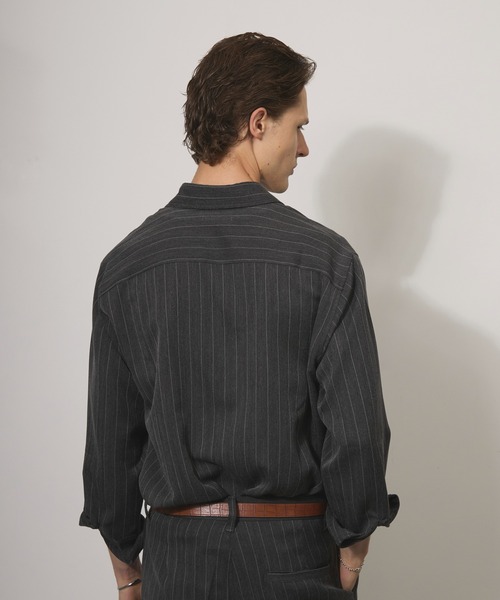 Adoon plain(アドーンプレーン)の「ASSORTED BASIC LONG SLEEVE SHIRT / アソートベーシックロングスリーブシャツ(シャツ/ブラウス・メンズ・チャコールグレー/ブラック/ベージュ・MEDIUM/LARGE)」の14枚目の写真