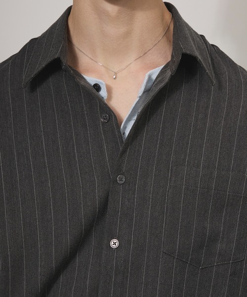 Adoon plain(アドーンプレーン)の「ASSORTED BASIC LONG SLEEVE SHIRT / アソートベーシックロングスリーブシャツ(シャツ/ブラウス・メンズ・チャコールグレー/ブラック/ベージュ・MEDIUM/LARGE)」の17枚目の写真