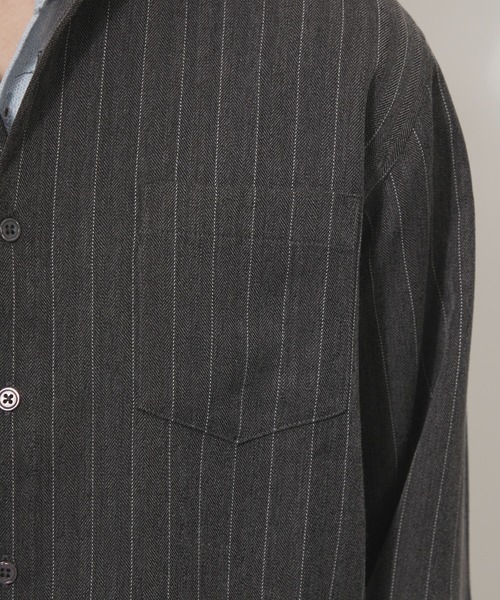 Adoon plain(アドーンプレーン)の「ASSORTED BASIC LONG SLEEVE SHIRT / アソートベーシックロングスリーブシャツ(シャツ/ブラウス・メンズ・チャコールグレー/ブラック/ベージュ・MEDIUM/LARGE)」の18枚目の写真