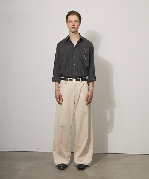Adoon plain(アドーンプレーン)の「ASSORTED BASIC LONG SLEEVE SHIRT / アソートベーシックロングスリーブシャツ(シャツ/ブラウス・メンズ・チャコールグレー/ブラック/ベージュ・MEDIUM/LARGE)」の22枚目の写真