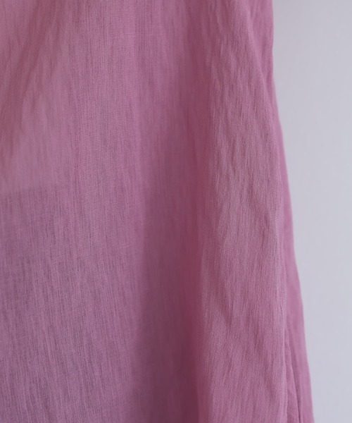 STYLE DELI(スタイルデリ)の「【selection】温度調節に便利なシアーシフォンブラウス(シャツ/ブラウス・レディース・ブラック・FREE)」の5枚目の写真