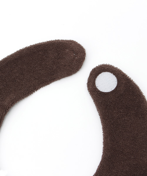 niva（ニヴァ）の「nivaスタイ/ kojika bib（スタイ/よだれかけ・キッズ・ブラウン・FREE）」の4枚目の写真