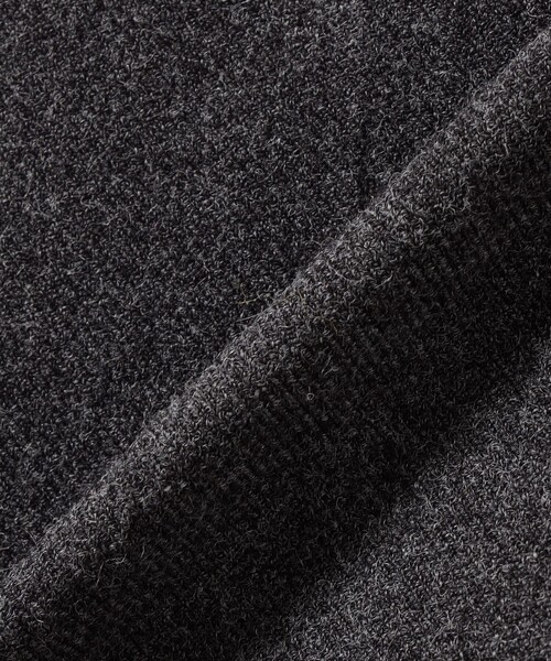 BEAMS HEART(ビームスハート)の「ウールライク 2タック ワイド スラックス(チノパンツ・メンズ・チャコールグレー/ブラック・MEDIUM/LARGE/SMALL)」の8枚目の写真
