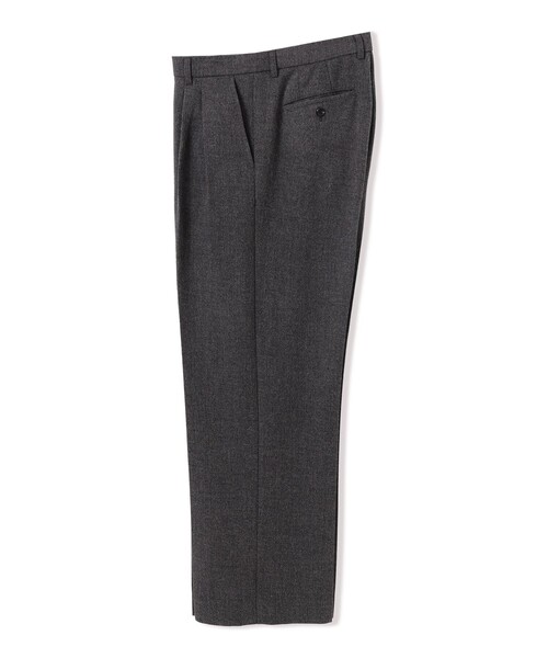 BEAMS HEART(ビームスハート)の「ウールライク 2タック ワイド スラックス(チノパンツ・メンズ・チャコールグレー/ブラック・MEDIUM/LARGE/SMALL)」の11枚目の写真