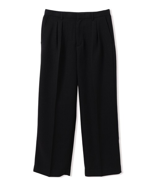 BEAMS HEART(ビームスハート)の「ウールライク 2タック ワイド スラックス(チノパンツ・メンズ・チャコールグレー/ブラック・MEDIUM/LARGE/SMALL)」の12枚目の写真