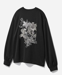 HARE | ARTフラワーバックプリントカット(HARE)(Tシャツ/カットソー)