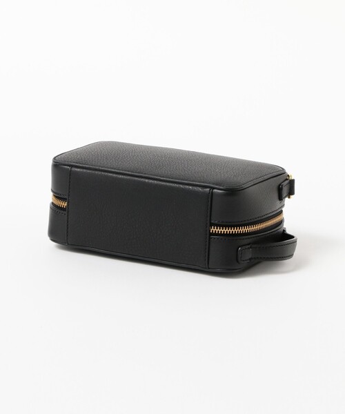 BEAMS F(ビームスエフ)の「S.MANO / RIMINI 2WAY レザー ポーチ(トートバッグ・メンズ・ブラック・ONE SIZE)」の4枚目の写真