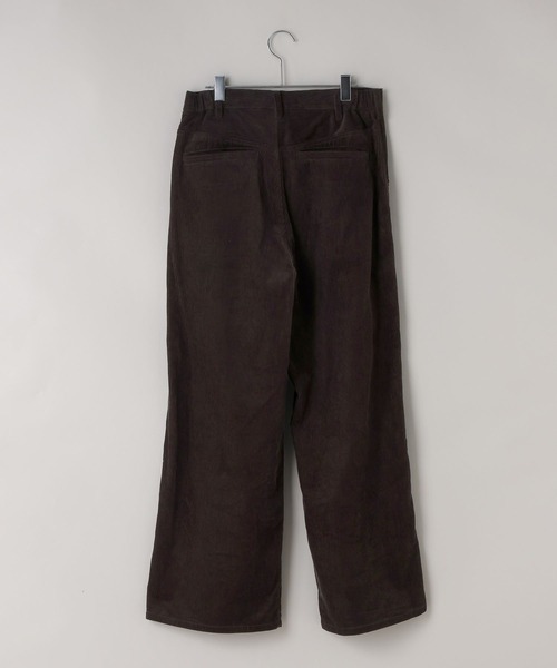 LOWRYS FARM(ローリーズファーム)の「SETUP可能【LFM(U)】コーデュロイタックワイドパンツ 1074741(その他パンツ・メンズ・グリーン/アイボリー/ブラウン・MEDIUM/LARGE)」の4枚目の写真