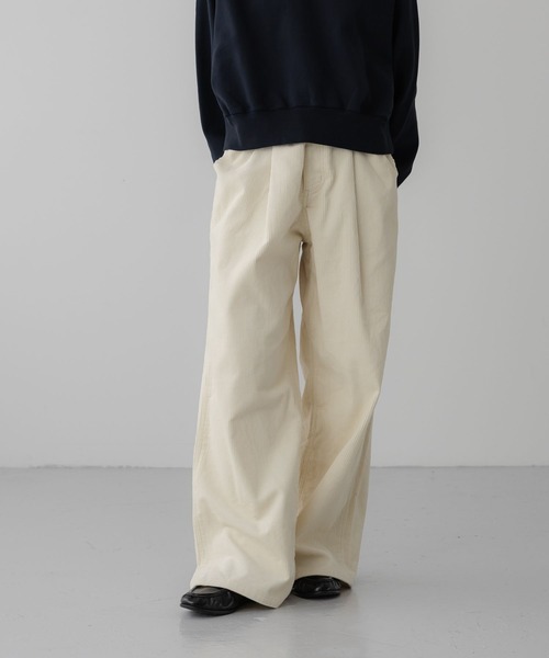 LOWRYS FARM(ローリーズファーム)の「SETUP可能【LFM(U)】コーデュロイタックワイドパンツ 1074741(その他パンツ・メンズ・グリーン/アイボリー/ブラウン・MEDIUM/LARGE)」の19枚目の写真