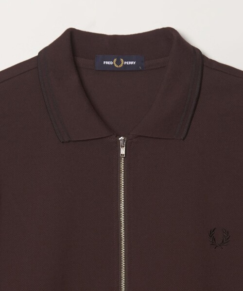 FRED PERRY(フレッドペリー)の「【別注】<FRED PERRY>ツインティップ ジップ ジャケット(カーディガン/ボレロ・メンズ・ネイビー/ダークブラウン・L/XL/M)」の6枚目の写真