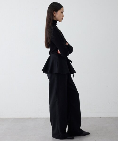 THE PAUSE(ザ ポーズ)の「<WEB限定>【THE PAUSE】ランダムテレコタートルプルオーバー(Tシャツ/カットソー・レディース・オフホワイト/ブラック・FREE)」の7枚目の写真