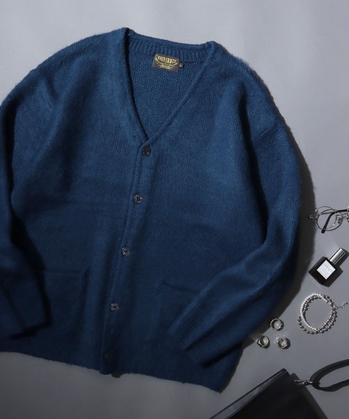 ANPAS(アンパス)の「【UNIVERD72】Mohair-Touch Cardigan /【ユニバード72】モヘアタッチカーディガン ニット ユニセックス メンズ レディース 起毛(カーディガン/ボレロ・メンズ・クリーム/ブラウン/ブラック/イエロー/ブルー/パープル/ピンク/ミント・M/L/XL)」の6枚目の写真