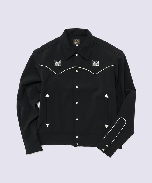 Needles(ニードルス)の「【Needles】別注 Piping Cowboy Jacket-Poly Double Cloth(その他アウター・メンズ・ブラウン/ブラック・S/M/L)」の2枚目の写真