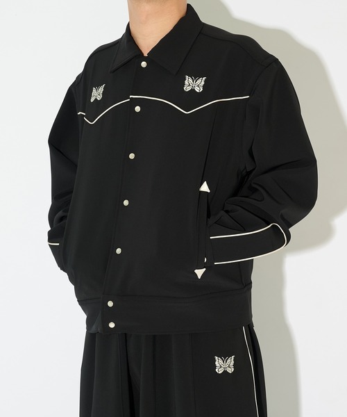 Needles(ニードルス)の「【Needles】別注 Piping Cowboy Jacket-Poly Double Cloth(その他アウター・メンズ・ブラウン/ブラック・S/M/L)」の6枚目の写真