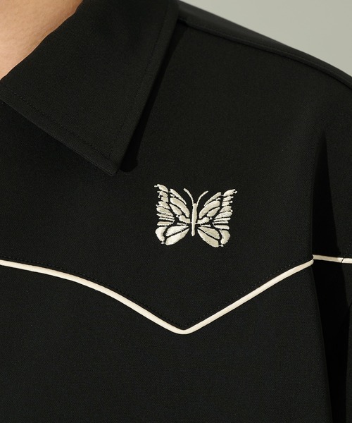 Needles(ニードルス)の「【Needles】別注 Piping Cowboy Jacket-Poly Double Cloth(その他アウター・メンズ・ブラウン/ブラック・S/M/L)」の7枚目の写真