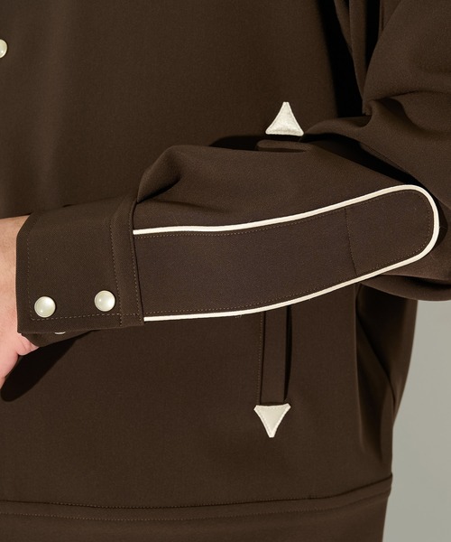 Needles(ニードルス)の「【Needles】別注 Piping Cowboy Jacket-Poly Double Cloth(その他アウター・メンズ・ブラウン/ブラック・S/M/L)」の15枚目の写真