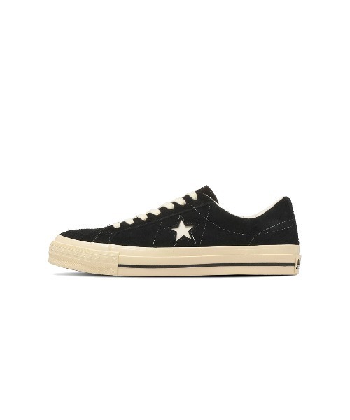 CONVERSE(コンバース)の「CONVERSE ONE STAR AGED SUEDE AG(コンバース ワンスター エイジド スエード AG)(スニーカー・メンズ・ブラック/ワイン系・23cm/23.5cm/24cm/24.5cm/28cm/25cm/29cm/25.5cm/26cm/26.5cm/27cm/27.5cm)」の3枚目の写真