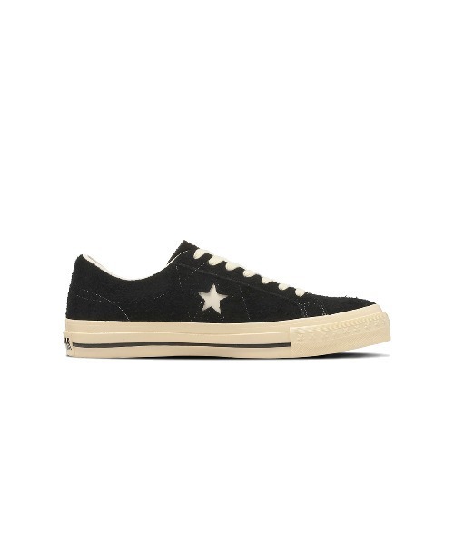 CONVERSE(コンバース)の「CONVERSE ONE STAR AGED SUEDE AG(コンバース ワンスター エイジド スエード AG)(スニーカー・メンズ・ブラック/ワイン系・23cm/23.5cm/24cm/24.5cm/28cm/25cm/29cm/25.5cm/26cm/26.5cm/27cm/27.5cm)」の4枚目の写真