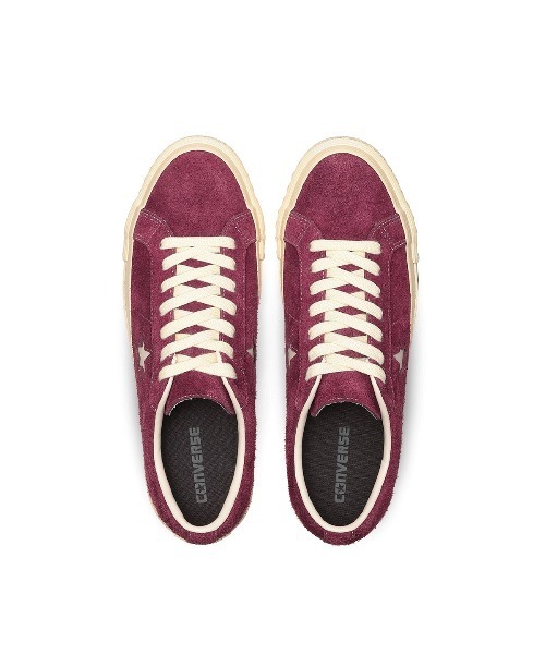 CONVERSE(コンバース)の「CONVERSE ONE STAR AGED SUEDE AG(コンバース ワンスター エイジド スエード AG)(スニーカー・メンズ・ブラック/ワイン系・23cm/23.5cm/24cm/24.5cm/28cm/25cm/29cm/25.5cm/26cm/26.5cm/27cm/27.5cm)」の13枚目の写真