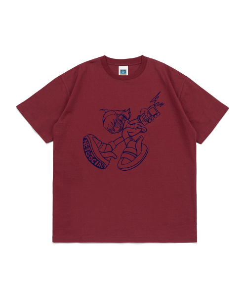 NET SOCIAL CLUB(ネットソーシャルクラブ)の「サイバーボーイ 半袖Tシャツ (バーガンディ)(Tシャツ/カットソー・レディース・その他・LARGE/MEDIUM/X-LARGE/SMALL)」の1枚目の写真