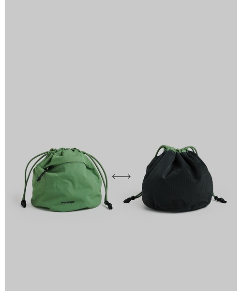 Topologie（トポロジー）の「Reversible Bucket（リバーシブル バケット）（ショルダーバッグ・レディース・グリーン/パープル・ONE SIZE）」の4枚目の写真