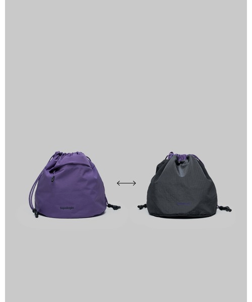 Topologie（トポロジー）の「Reversible Bucket（リバーシブル バケット）（ショルダーバッグ・レディース・グリーン/パープル・ONE SIZE）」の7枚目の写真