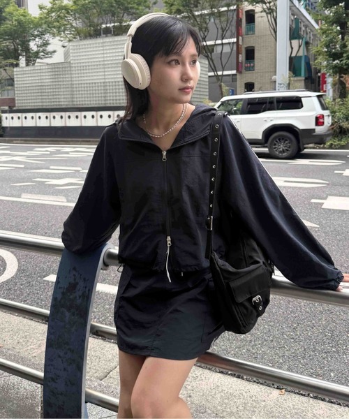 AS KNOW AS plus(アズノゥアズプラス)の「☆サイドライン カーゴミニスカート セットアップ可能(スカート・レディース・ブラック系/ネイビー系/ブラウン系・FREE)」の17枚目の写真