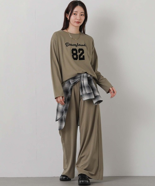 Gready Brilliant（グレディブリリアン）の「８２フロッキーロゴロンT（Tシャツ/カットソー・レディース・モカ/ブラック・FREE）」の6枚目の写真