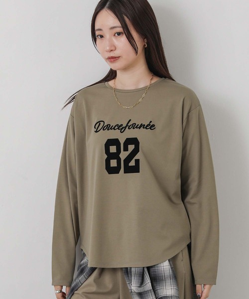 Gready Brilliant（グレディブリリアン）の「８２フロッキーロゴロンT（Tシャツ/カットソー・レディース・モカ/ブラック・FREE）」の10枚目の写真