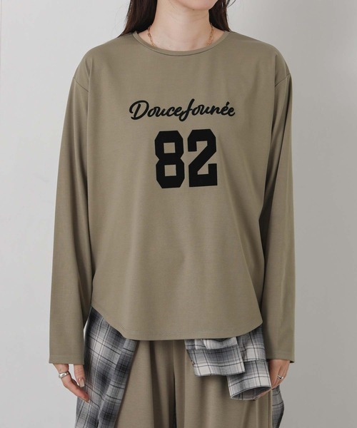 Gready Brilliant（グレディブリリアン）の「８２フロッキーロゴロンT（Tシャツ/カットソー・レディース・モカ/ブラック・FREE）」の19枚目の写真
