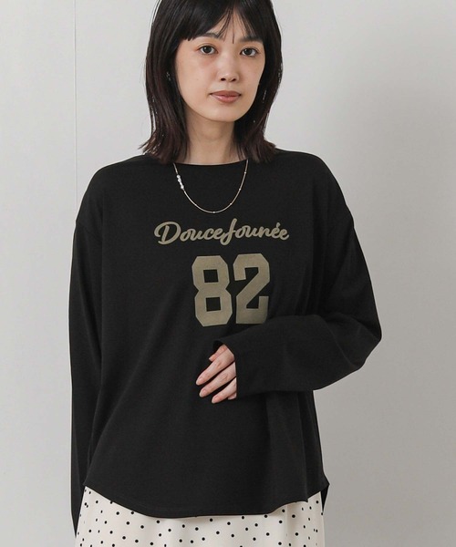 Gready Brilliant（グレディブリリアン）の「８２フロッキーロゴロンT（Tシャツ/カットソー・レディース・モカ/ブラック・FREE）」の18枚目の写真