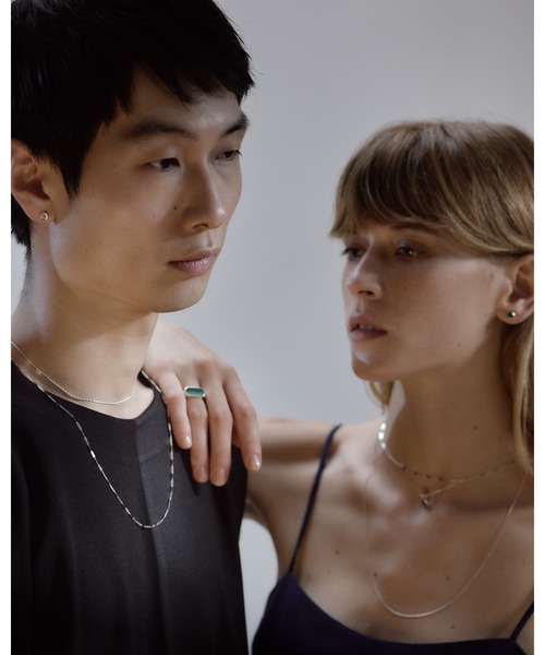 quip queint(クイップクエイント)の「【quip queint】palette ring/パレット リング(リング・レディース・グリーン/ブルー/シルバー×オニキス/ホワイト・#11/#9/#15/#13)」の9枚目の写真