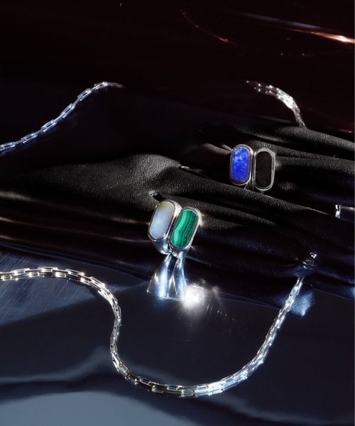 quip queint(クイップクエイント)の「【quip queint】palette ring/パレット リング(リング・レディース・グリーン/ブルー/シルバー×オニキス/ホワイト・#11/#9/#15/#13)」の13枚目の写真