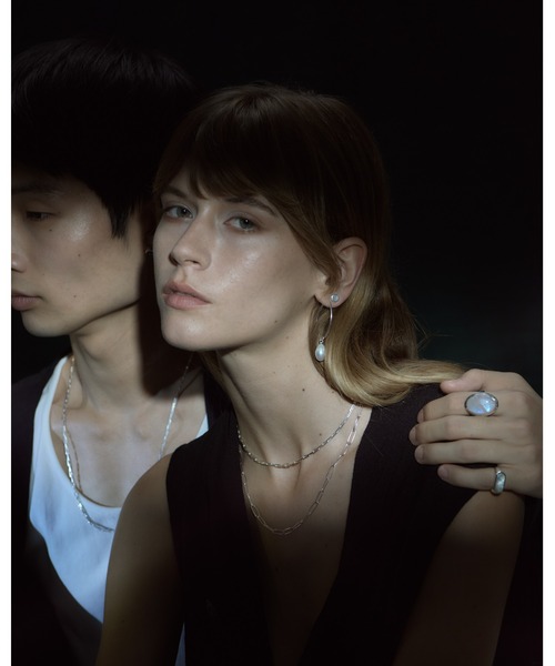 quip queint(クイップクエイント)の「【quip queint】palette ring/パレット リング(リング・レディース・グリーン/ブルー/シルバー×オニキス/ホワイト・#11/#9/#15/#13)」の12枚目の写真