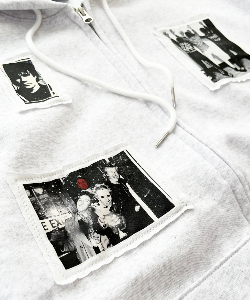 SK8ER ROCK(スケーターロック)の「RIOT ARCHIVE スウェットフードジップアップ(ホワイトメランジ)(パーカー・レディース・その他・ONE SIZE)」の4枚目の写真