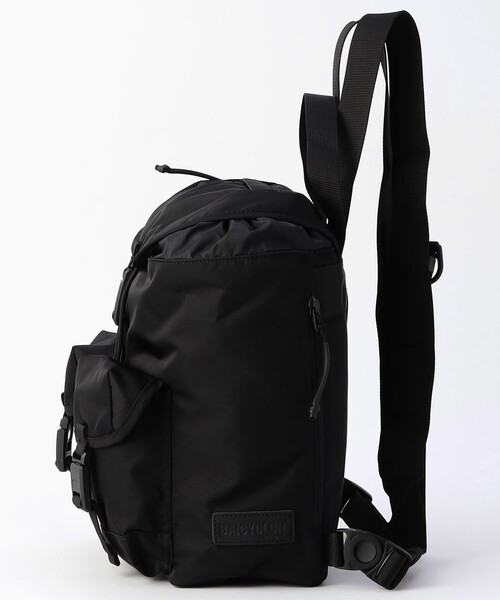 BAICYCLON by Bagjack（バイシクロン バイ バグジャック）の「BAICYCLON/バイシクロン 限定販売 NYLON TWILL MINI BACKPACK / BCL-155（ショルダーバッグ・メンズ・ブラック・ﾌﾘ-）」の2枚目の写真