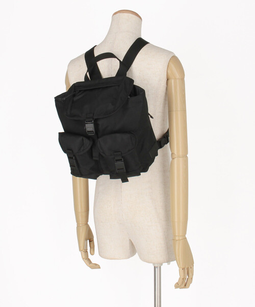 BAICYCLON by Bagjack（バイシクロン バイ バグジャック）の「BAICYCLON/バイシクロン 限定販売 NYLON TWILL MINI BACKPACK / BCL-155（ショルダーバッグ・メンズ・ブラック・ﾌﾘ-）」の11枚目の写真