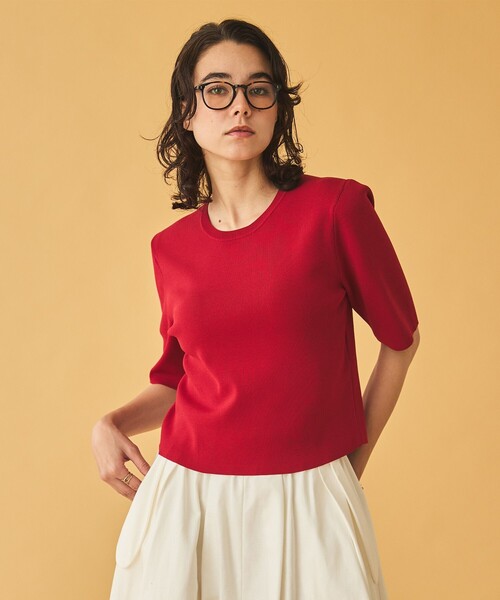 AIGLE（エーグル）の「UVカット ミディアムスリーブTシャツ（Tシャツ/カットソー・レディース・レッド/グレー/ダークネイビー・M/S/L）」の4枚目の写真