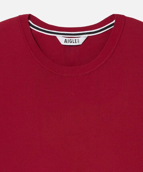 AIGLE（エーグル）の「UVカット ミディアムスリーブTシャツ（Tシャツ/カットソー・レディース・レッド/グレー/ダークネイビー・M/S/L）」の13枚目の写真