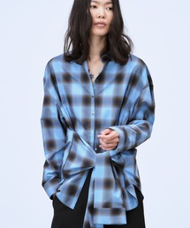 MULTIWAY SLEEVE CHECK SHIRT / マルチウェイ スリーブ チェック シャツ