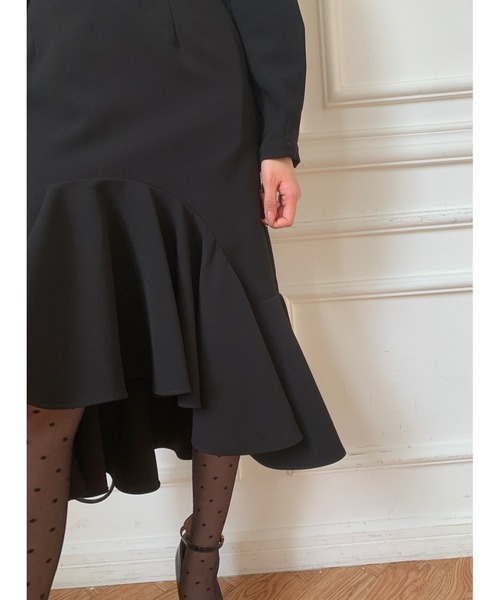 BIRTHDAY BASH(バースデイバッシュ)の「PEPLUM FISHTAIL DRESS(ペプラムフィッシュテールドレス)(ワンピース・レディース・ブラック・S/M)」の22枚目の写真